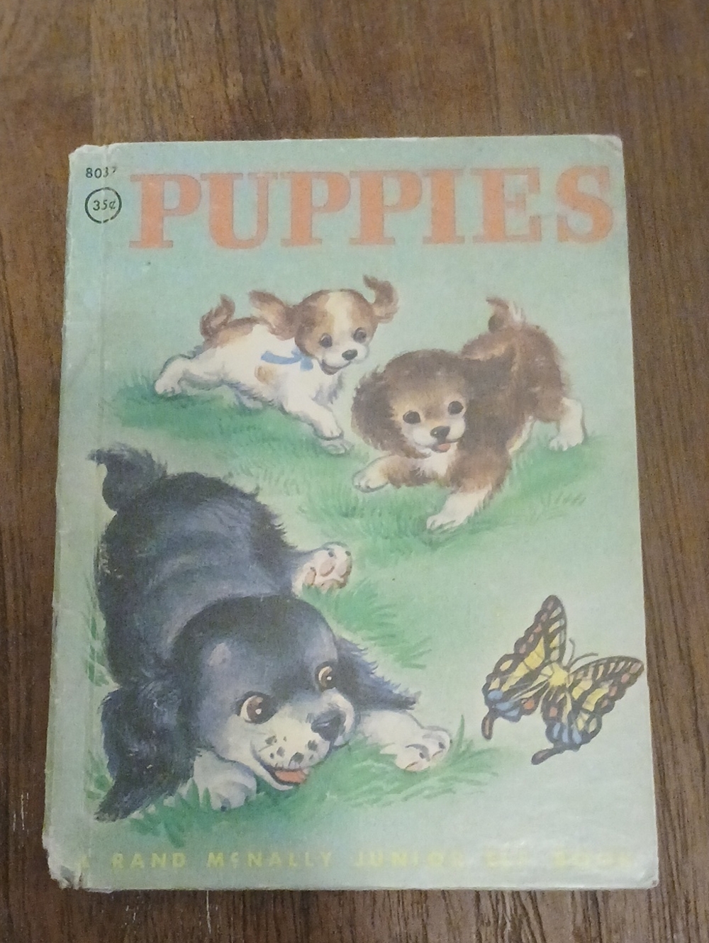Vintage PUPPIES book By Catherine Stahlmann 1960s Rand McNally Junior Elf Book